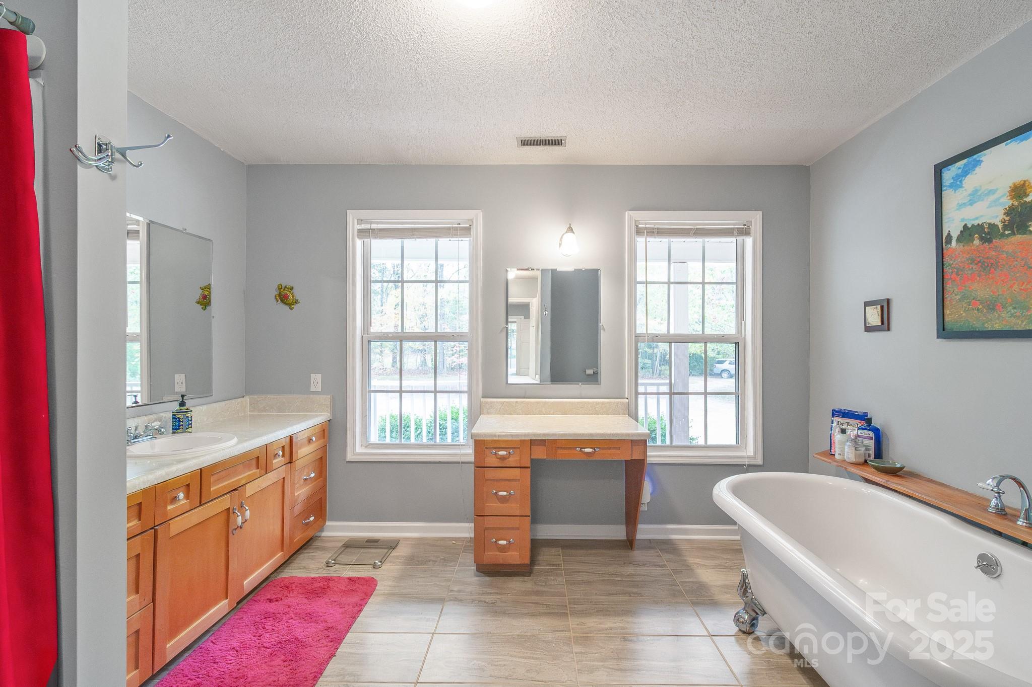 443 State Rd S-28-101 Elgin, SC 29045 - Photo 19 of 45 a large spacious bathroom with a tub a double vanity sink a mirror and a bathtub