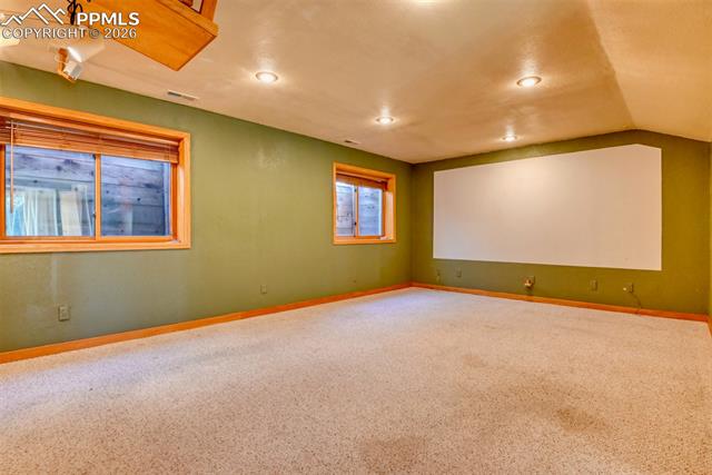16111 Roller Coaster Road Colorado Springs, CO 80921 - Photo 19 of 26 Walk-out basement movie room