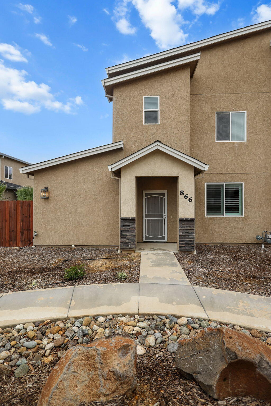 866 Congaree Lane Redding, CA 96001 - Photo 16 of 17 a front view of a house with a yard