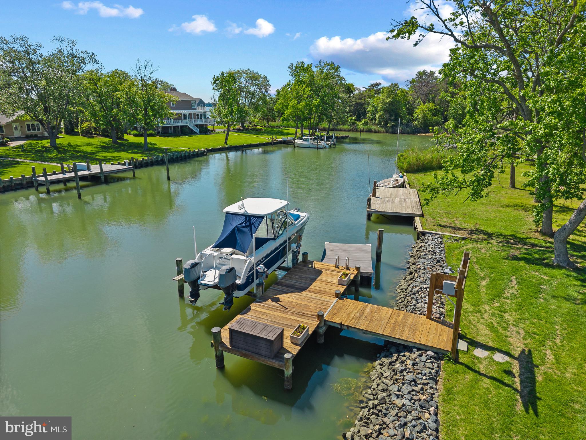 3706 Thomas Point Road Annapolis, MD 21403 - Photo 35 of 47 Private pier with floating dock and boat lift