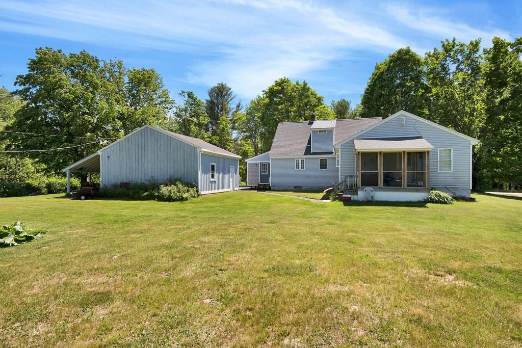 325 Oak Hill Road Standish, ME 04084 - Photo 4 of 34 Back of the home. Screened porch is...