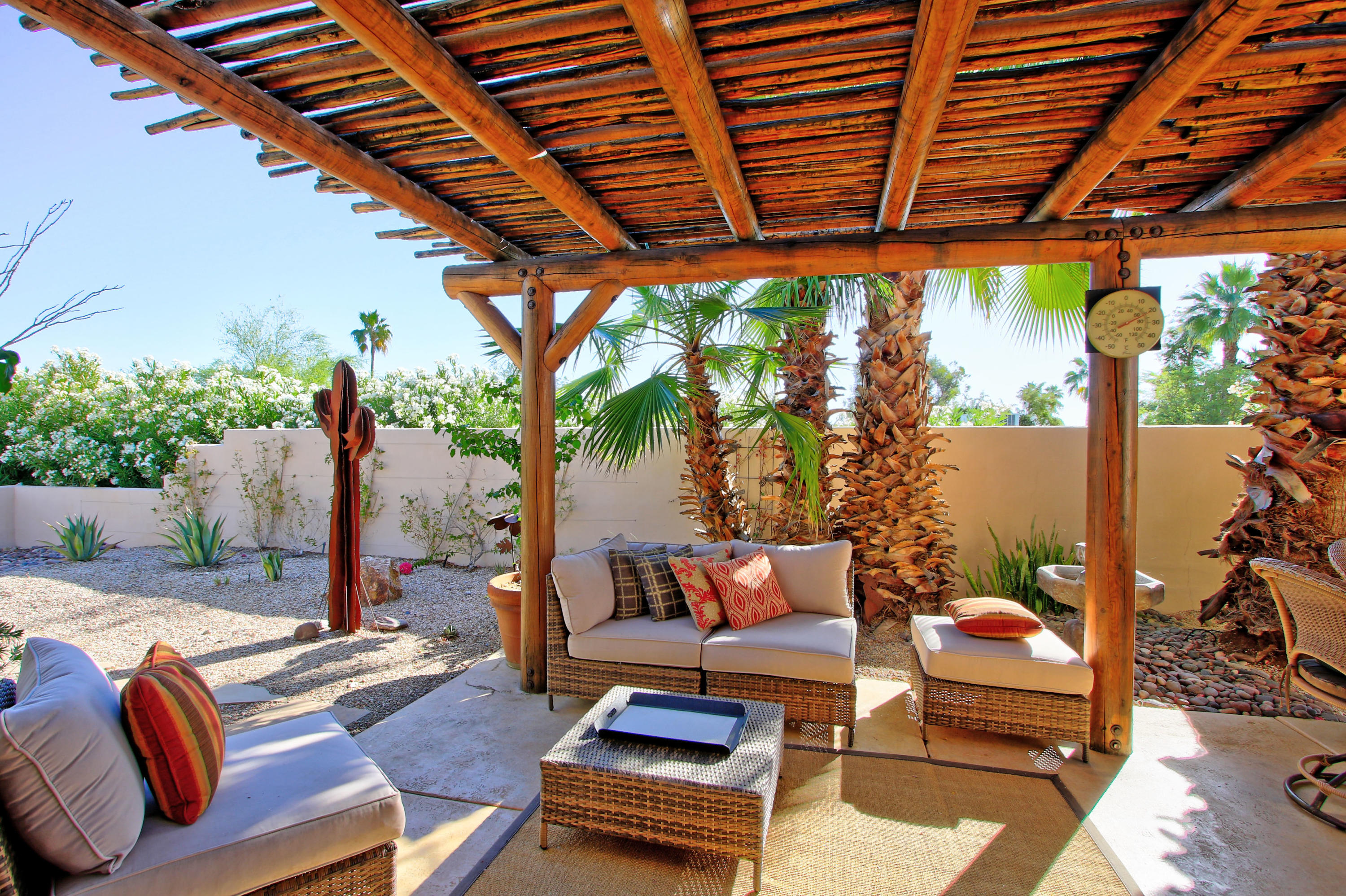 42490 Dunes View Road Rancho Mirage, CA 92270 - Photo 13 of 60 a outdoor living space with furniture and city view