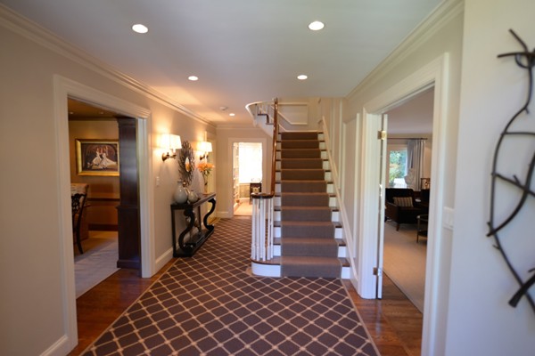 14 Old Town Road Wellesley, MA 02481 - Photo 12 of 17 a view of a hallway with a livingroom