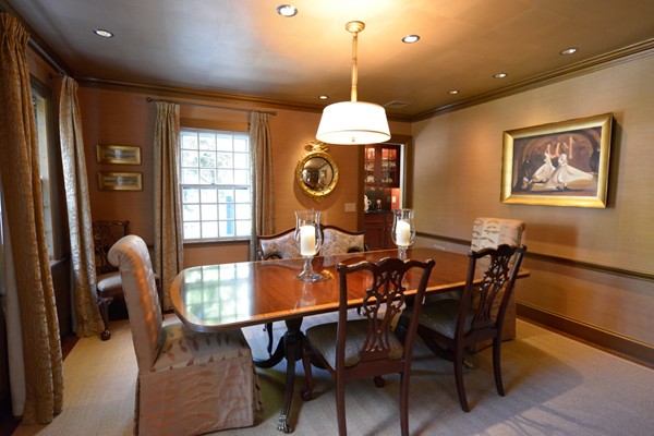 14 Old Town Road Wellesley, MA 02481 - Photo 4 of 17 a dinning table and chairs in a room with a dining table