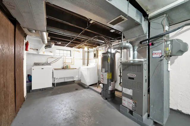 a view of storage and utility room