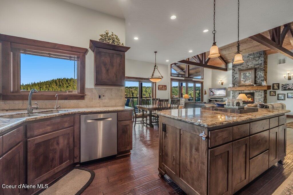 5071 South Fishhawk Court Harrison, ID 83833 - Photo 22 of 100 Corner Sink with Lake Views