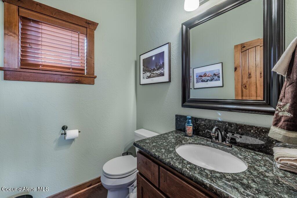 5071 South Fishhawk Court Harrison, ID 83833 - Photo 35 of 100 36" Granite Vanity in Powder Room