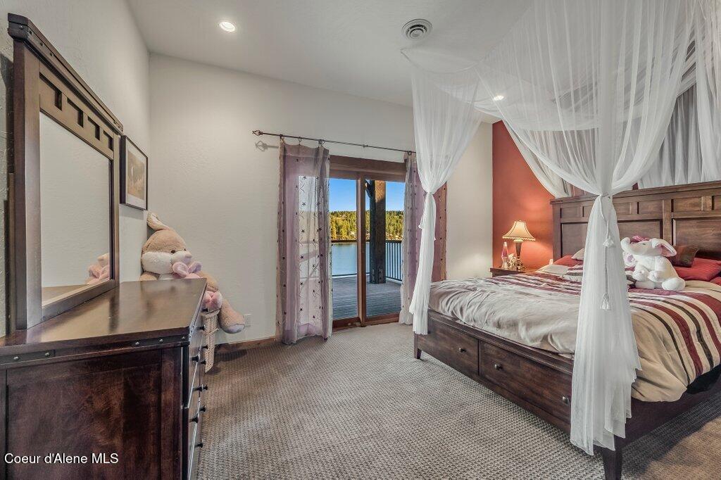 5071 South Fishhawk Court Harrison, ID 83833 - Photo 41 of 100 Bedroom 1 with Lake View