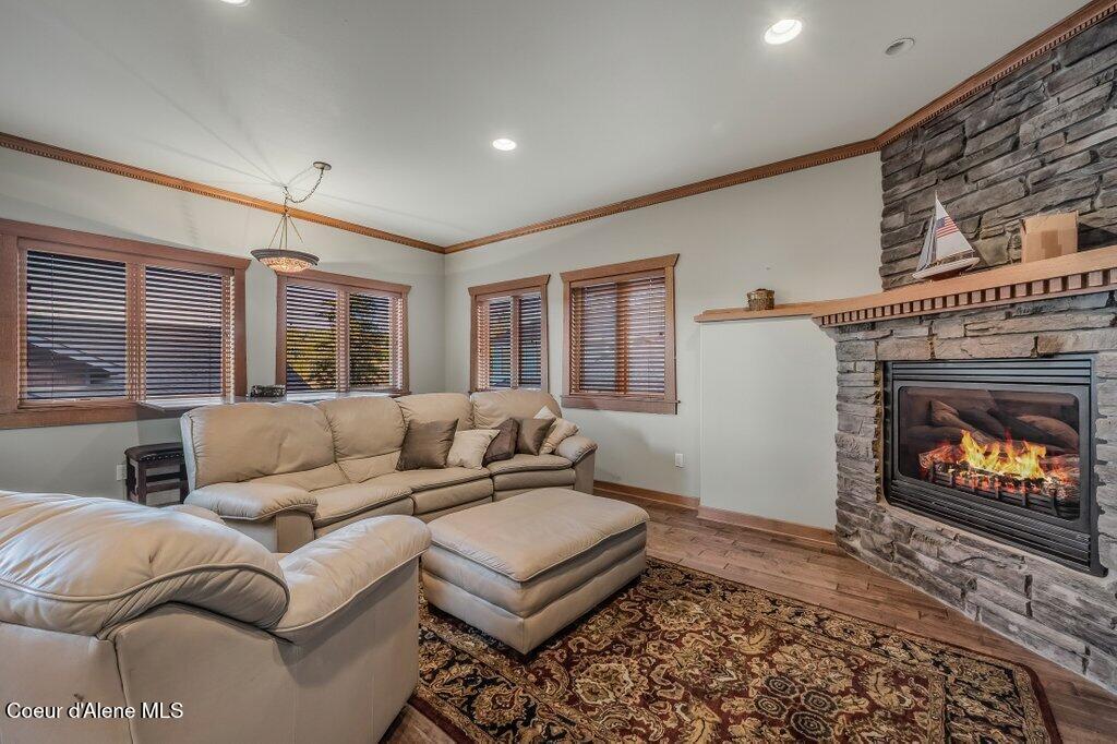 5071 South Fishhawk Court Harrison, ID 83833 - Photo 66 of 100 Stone Fireplace
