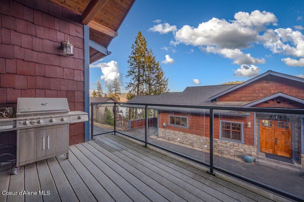5071 South Fishhawk Court Harrison, ID 83833 - Photo 76 of 100 Deck, plumbed in for BBQ