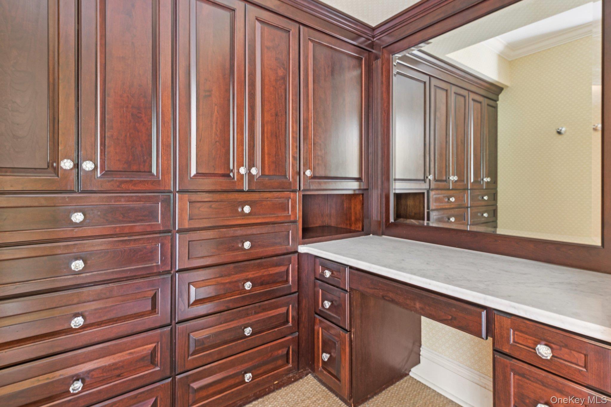 90 Thompson Avenue Babylon, NY 11702 - Photo 23 of 35 Unfurnished office featuring built in study area and crown molding