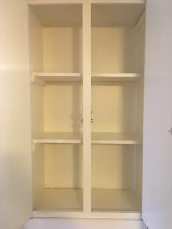 a close view of closet