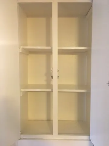 a close view of closet