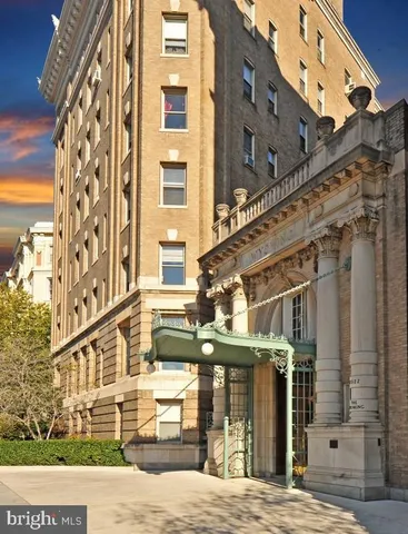 a front view of a building