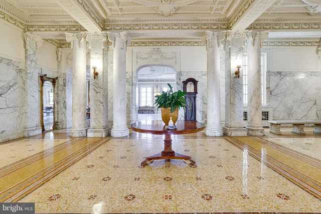 a living room filled with furniture