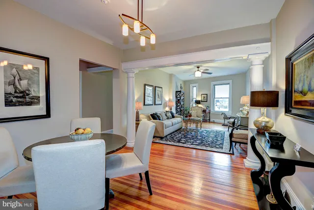 a living room with furniture or couch and a window