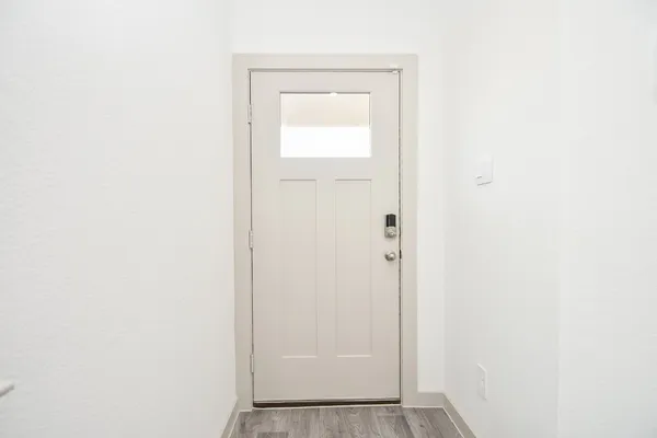 a view of front door