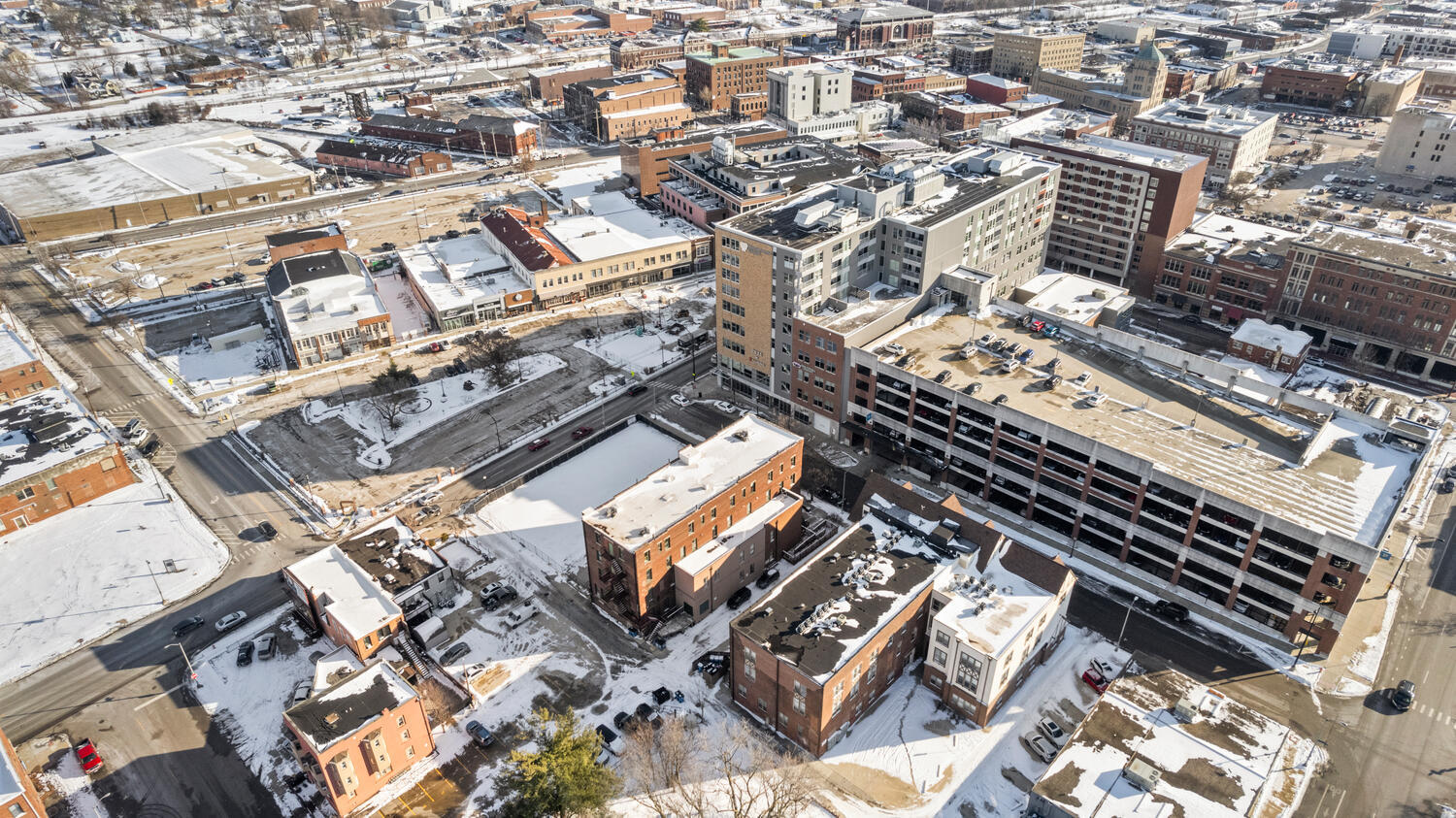 112 West Hill Street Champaign, IL 61820 - Photo 7 of 72 an aerial view of a city
