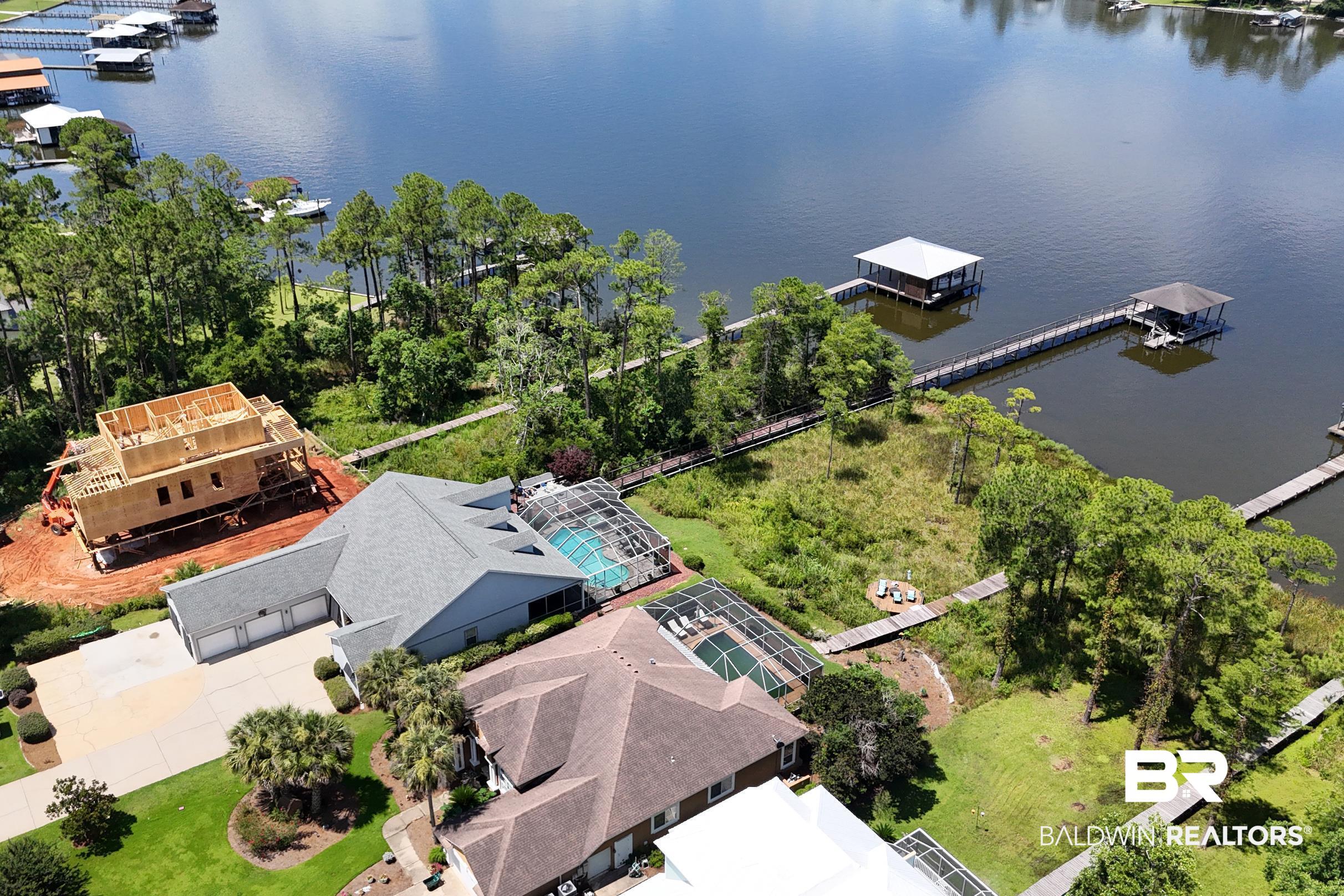 8585 Bay Harbor Road Elberta, AL 36530 - Photo 41 of 51 Aerial view of a nearby body of water