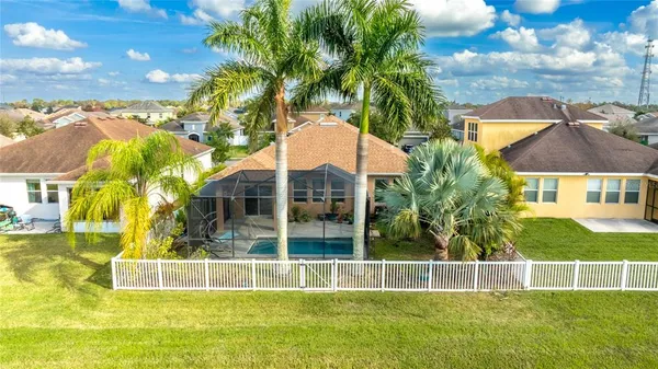 a view of a house with a swimming pool