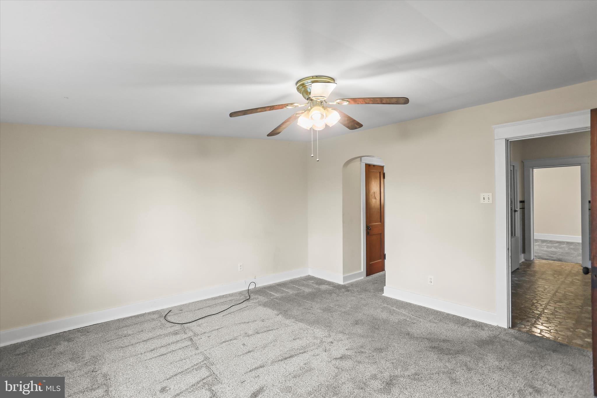 530 Baer Avenue Hanover, PA 17331 - Photo 18 of 55 an empty room with closet and a chandelier fan