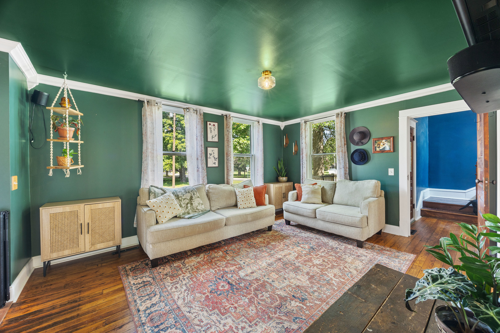 208 North East Street Lexington, IL 61753 - Photo 13 of 38 a living room with furniture and a large window