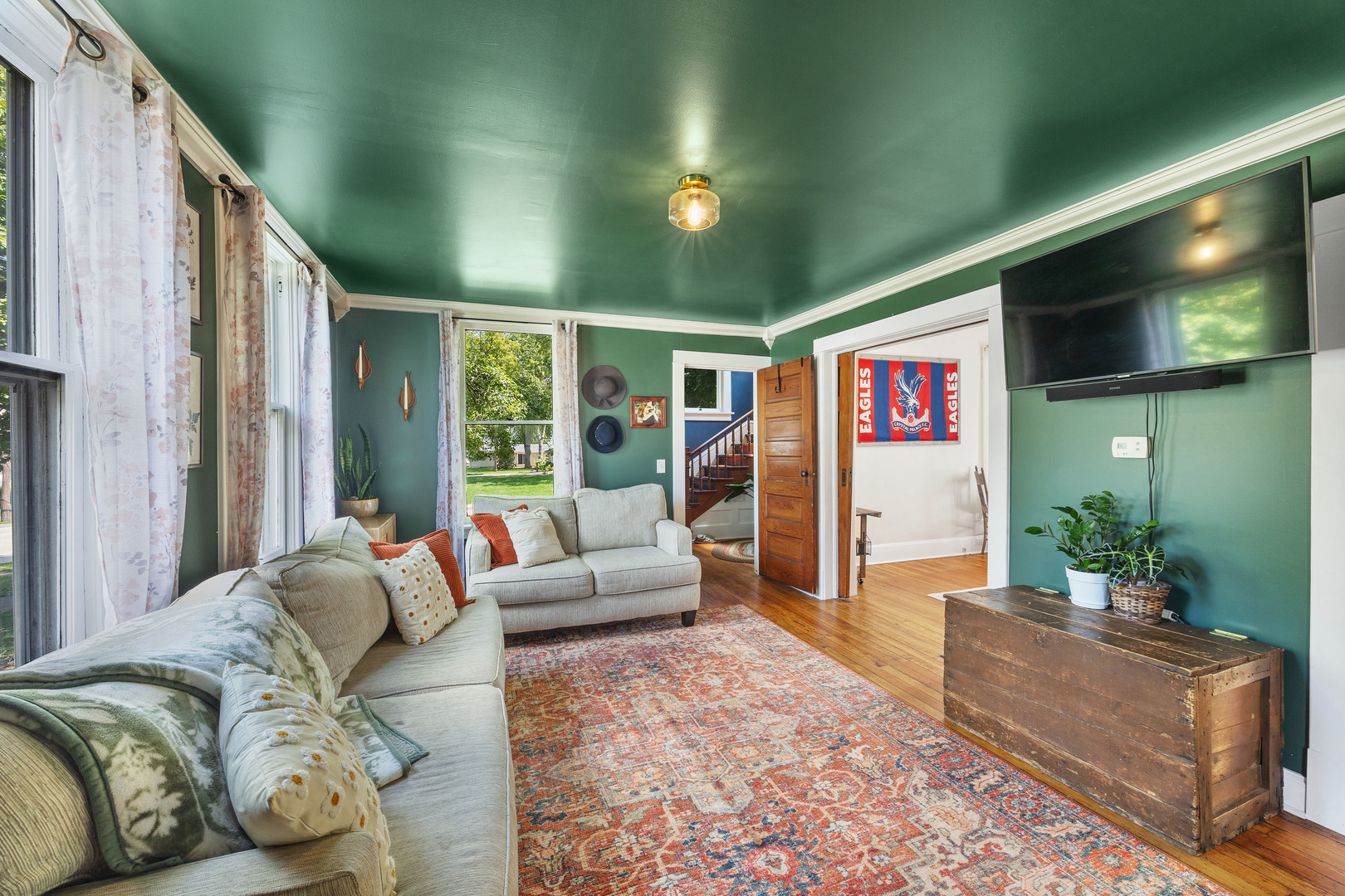 208 North East Street Lexington, IL 61753 - Photo 14 of 38 a living room with furniture and a flat screen tv