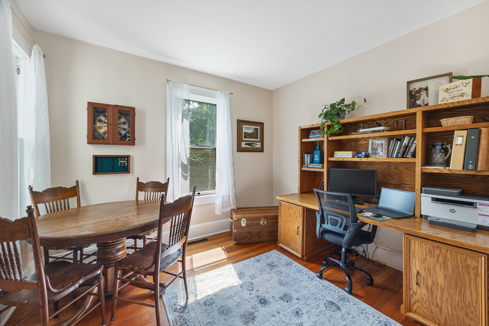 208 North East Street Lexington, IL 61753 - Photo 16 of 38 a view of a workspace with furniture and a workspace