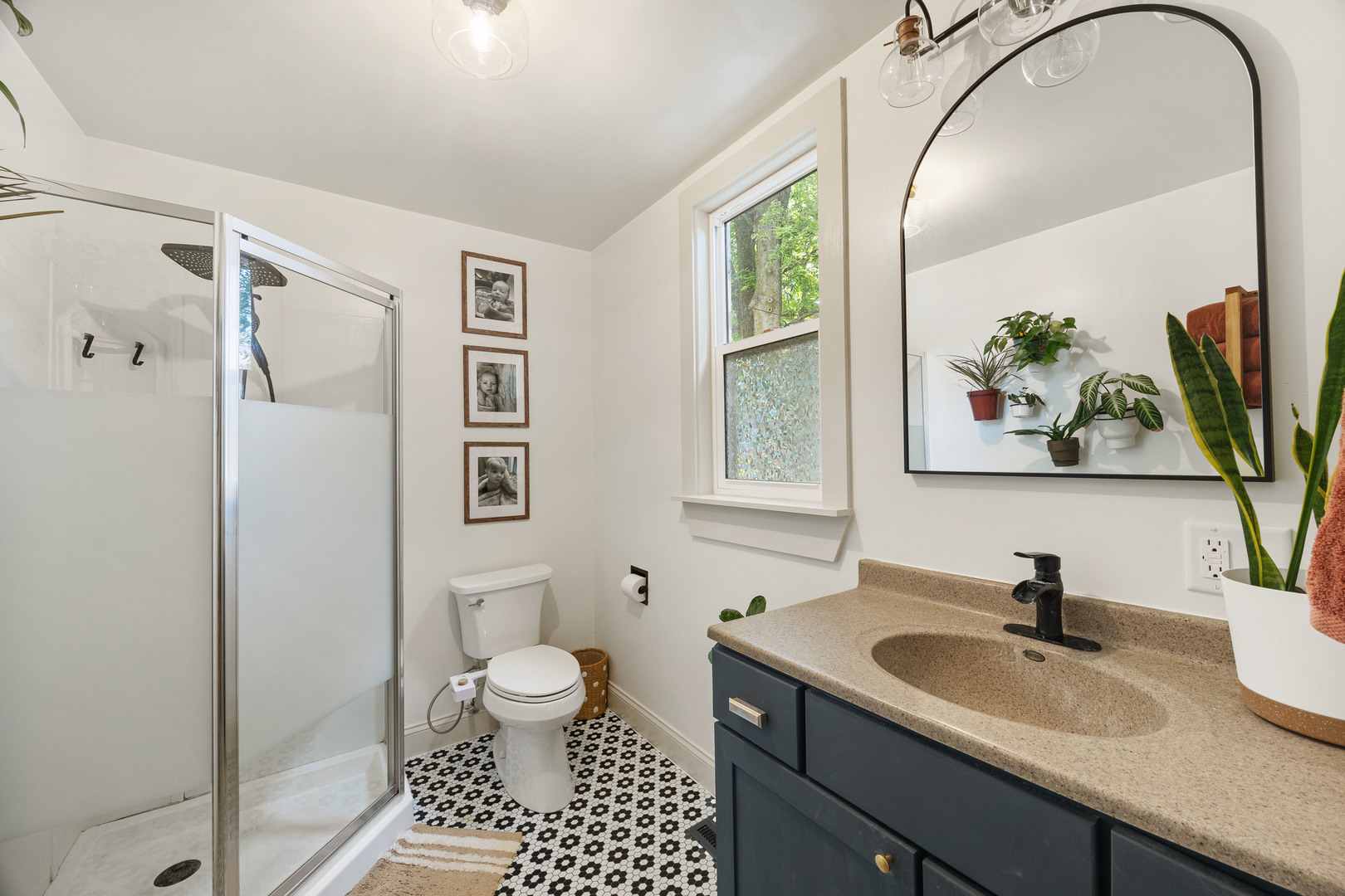 208 North East Street Lexington, IL 61753 - Photo 22 of 38 a bathroom with a sink toilet and a mirror