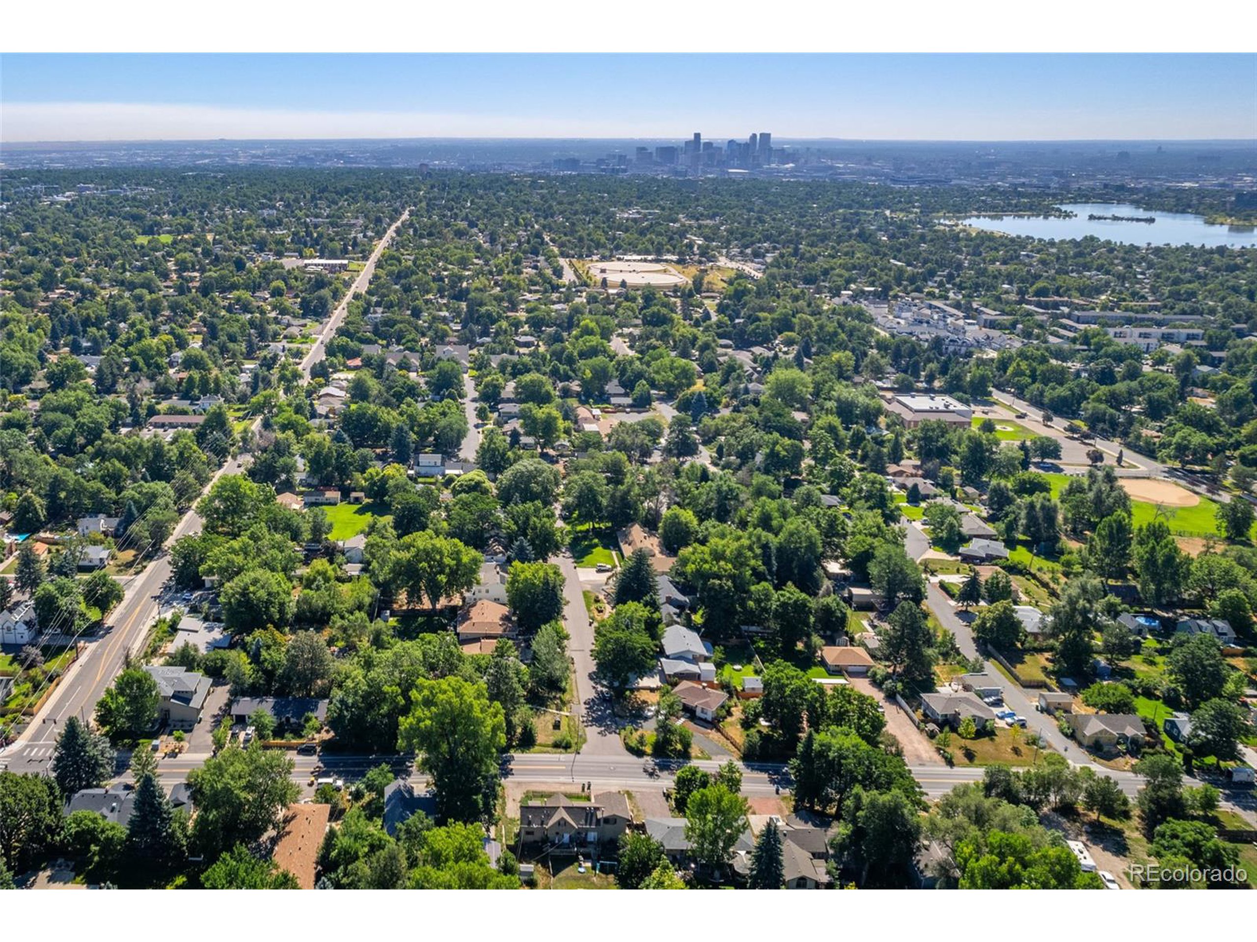 6795 West 31st Avenue Wheat Ridge, CO 80214 - Photo 28 of 35 an aerial view of residential houses with city view