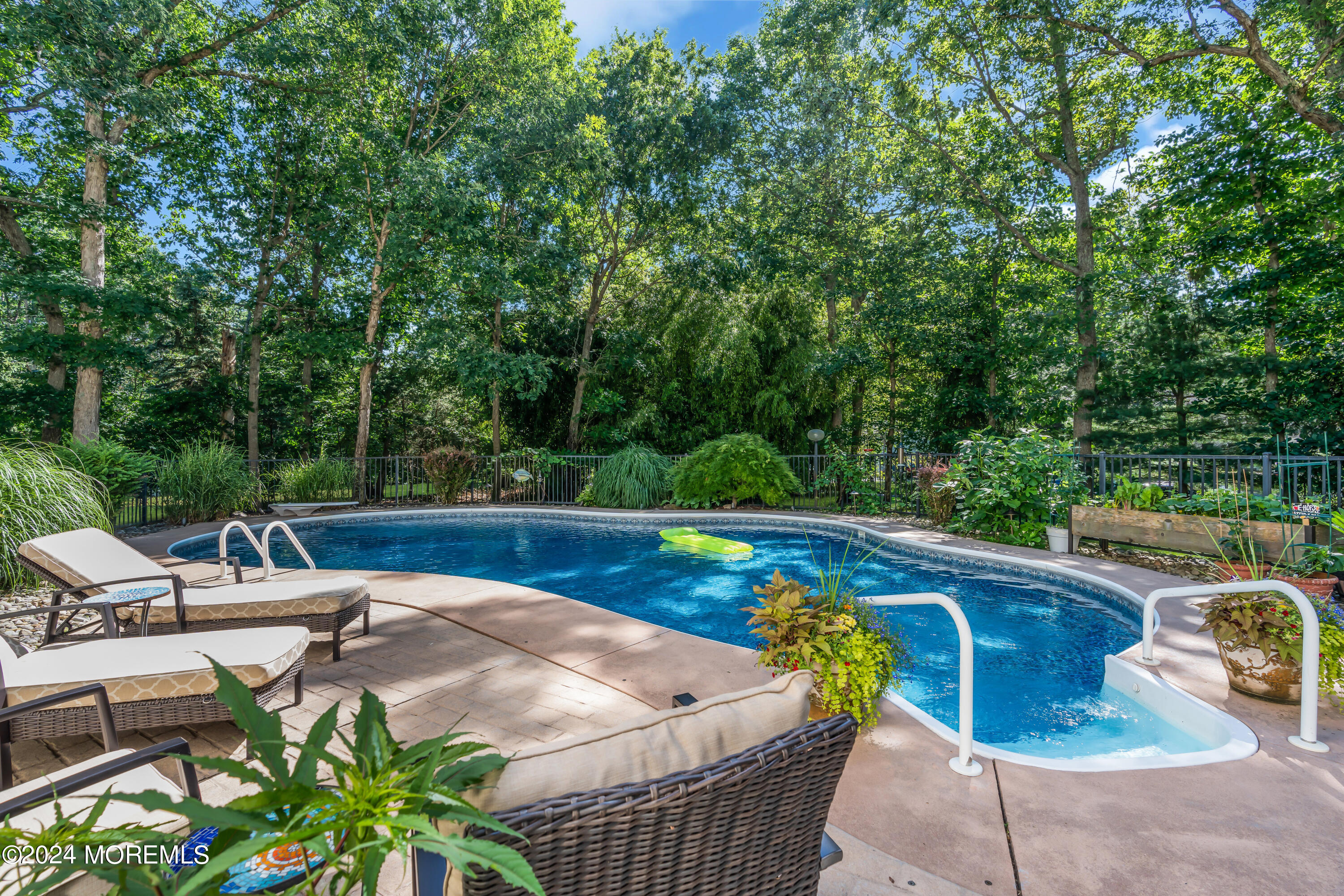 11 Dunhill Road Jackson, NJ 08527 - Photo 68 of 147 a view of backyard with swimming pool and outdoor seating