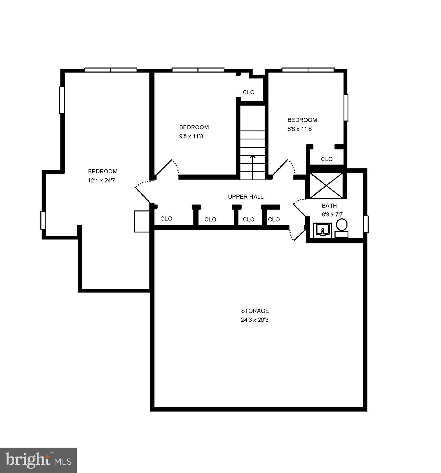 3121 Military Road Northwest Washington, DC 20015 - Photo 44 of 45 2nd Level Floor Plan