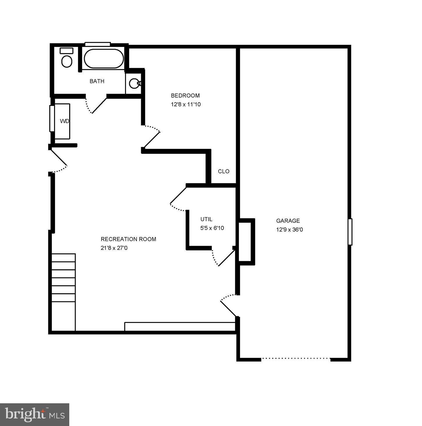 3121 Military Road Northwest Washington, DC 20015 - Photo 45 of 45 Lower Level Floor Plan