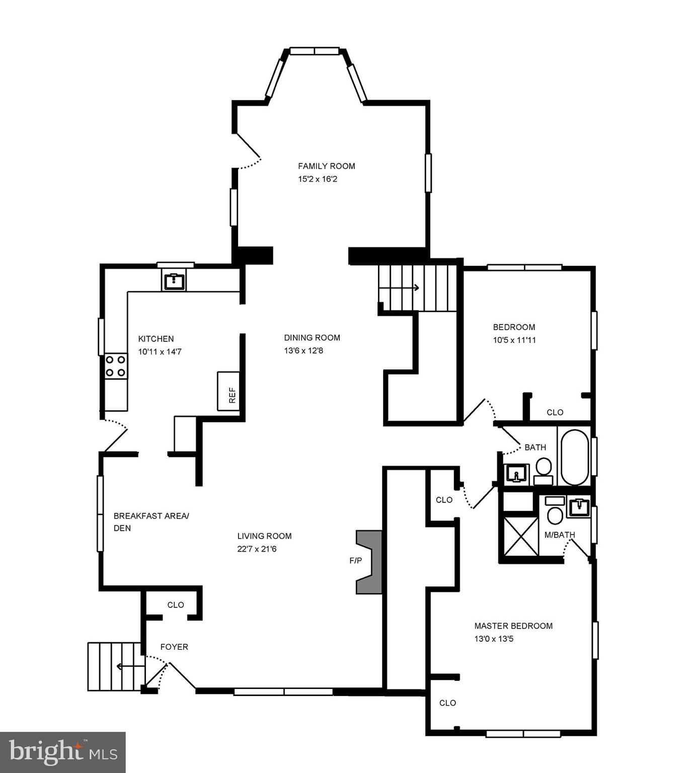 3121 Military Road Northwest Washington, DC 20015 - Photo 42 of 45 Main level floor plan