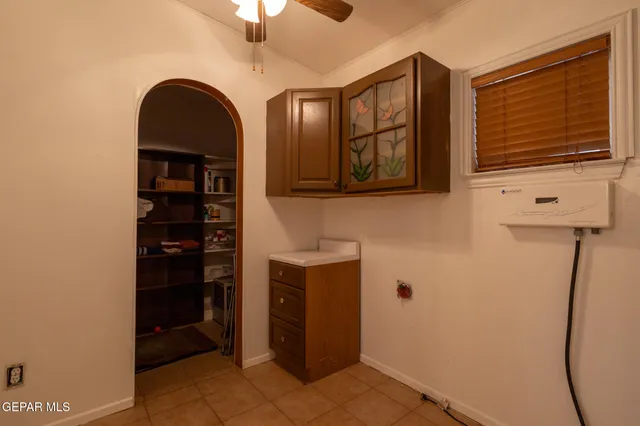 a view of cabinets and entryway