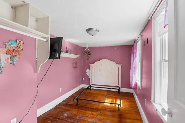 a room with gym equipment