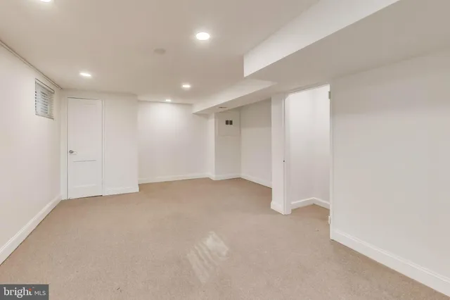 a view of an empty room