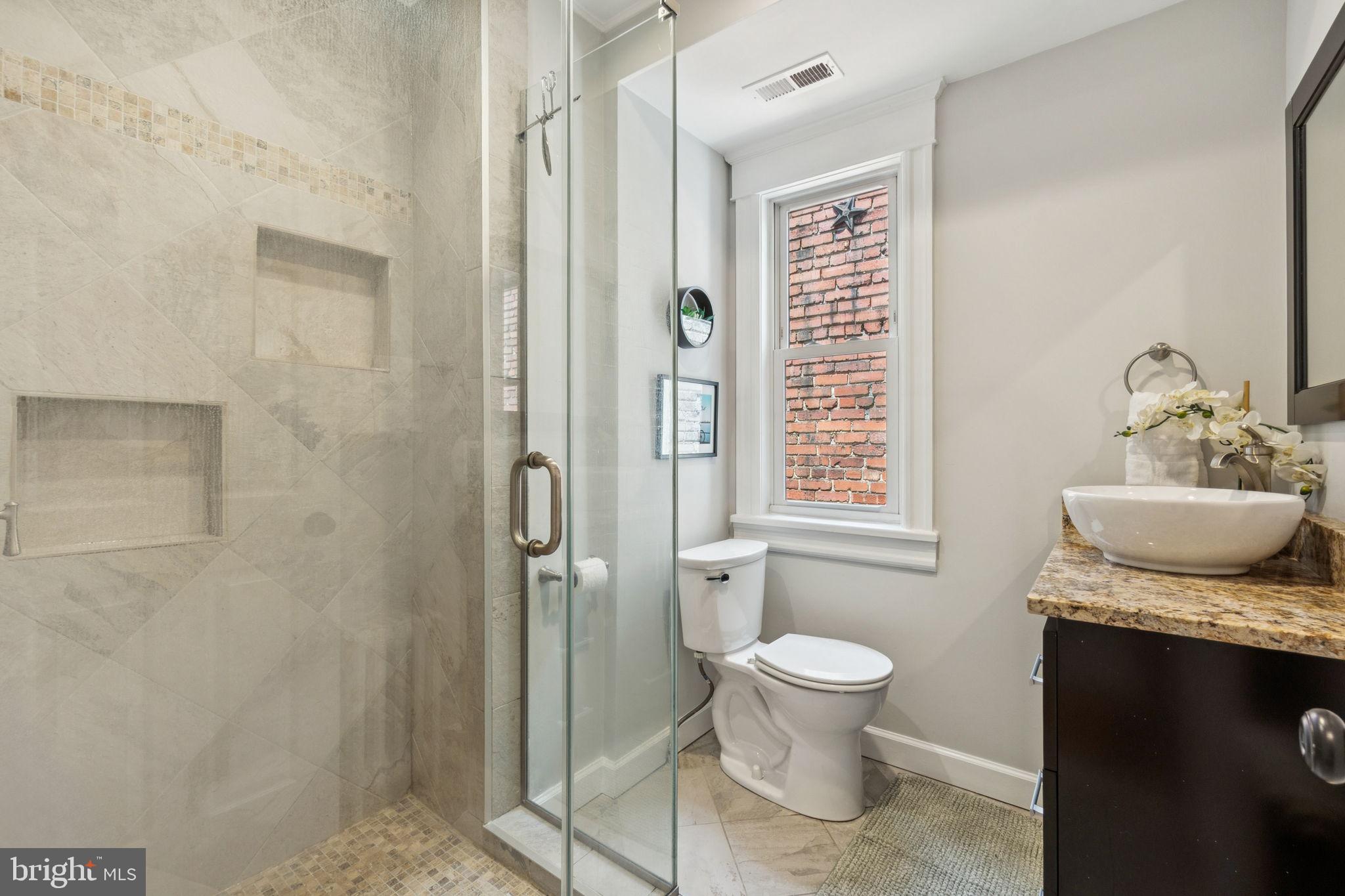 425 16th Street Southeast Washington, DC 20003 - Photo 36 of 58 Modern bathroom with glassed-in shower