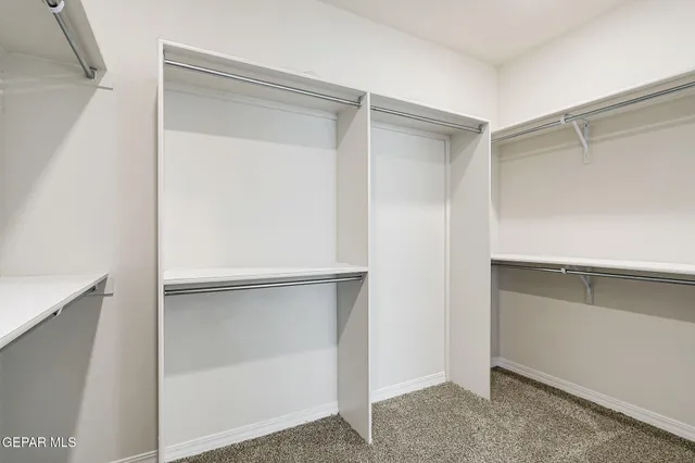 a bedroom with a bed and closet