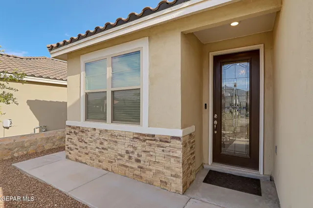 front view of a house with a window