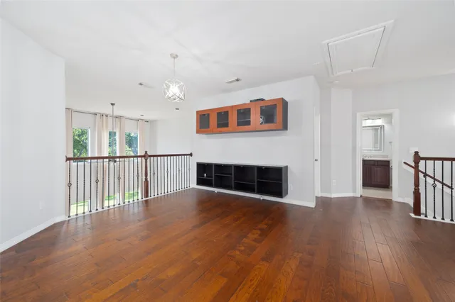 a view of a house with wooden floor
