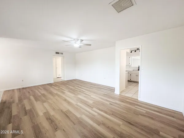 wooden floor in an empty room