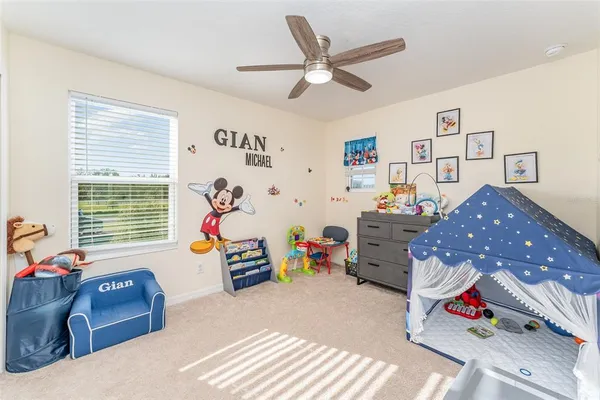 a play room with toys