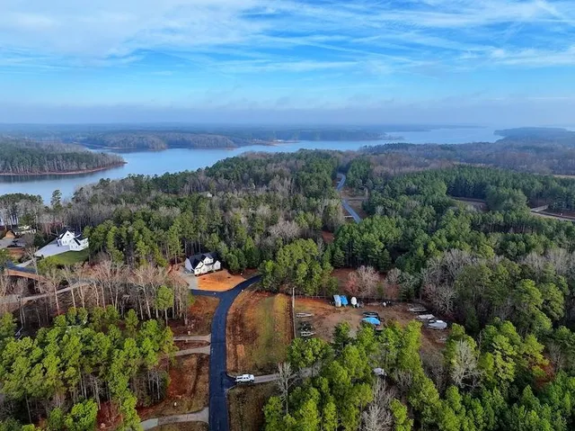 a view of a garden with a bench