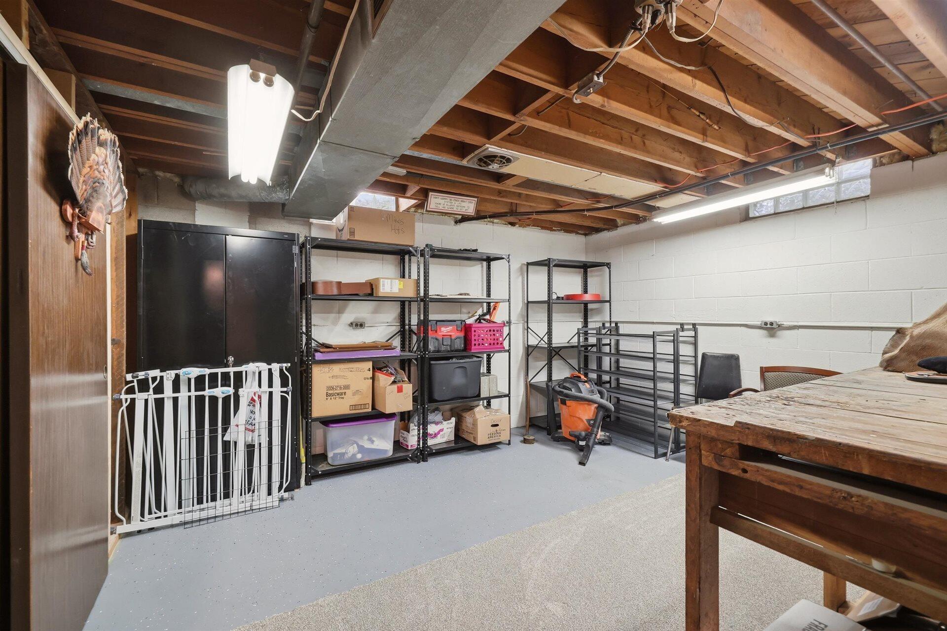 11610 West Sunnybrook Road Franklin, WI 53132 - Photo 23 of 34 Lower Level Storage / Workshop
