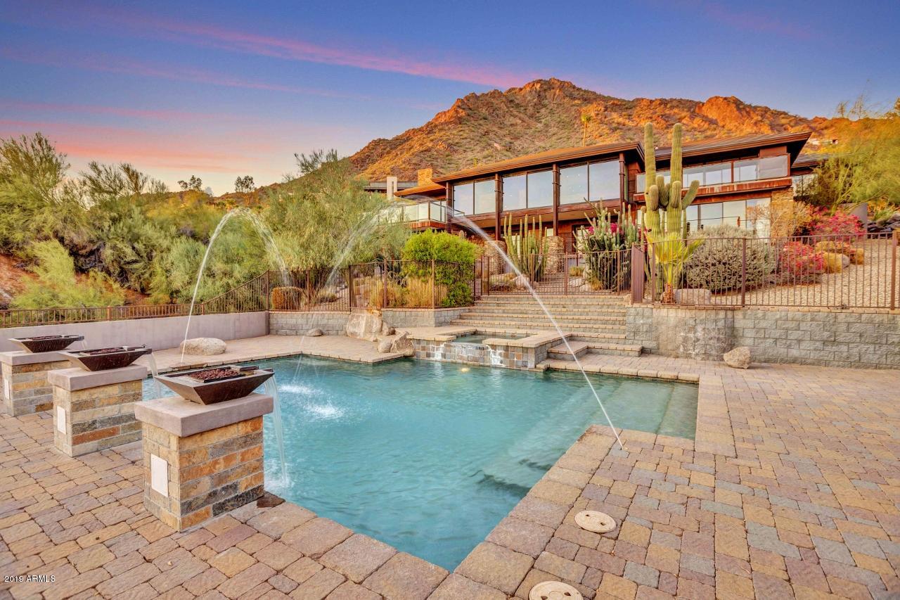 5401 East Wonderview Road Phoenix, AZ 85018 - Photo 2 of 58 Camelback Mountain lights up at sunset