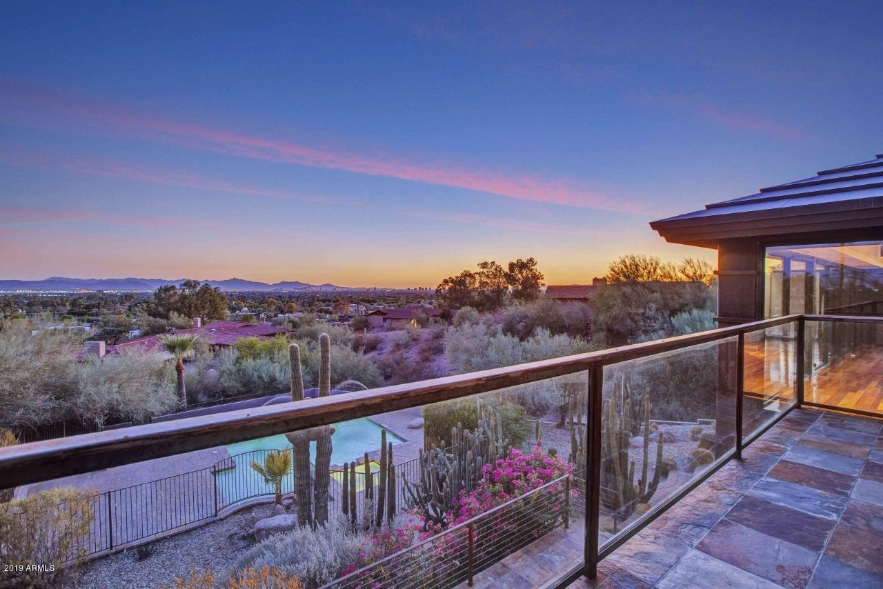 5401 East Wonderview Road Phoenix, AZ 85018 - Photo 39 of 58 Private master balcony views of lights