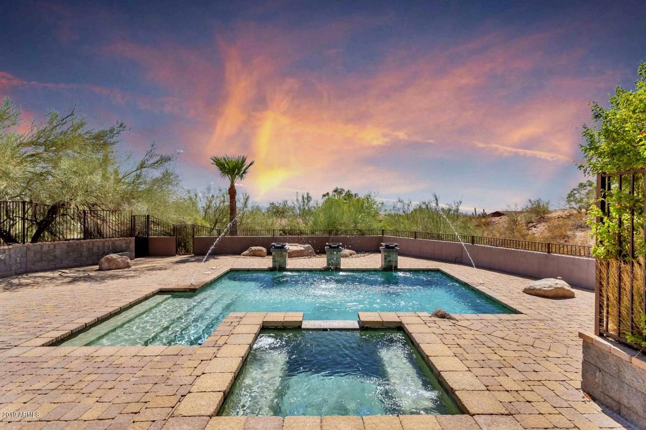 5401 East Wonderview Road Phoenix, AZ 85018 - Photo 57 of 58 Private fenced pool and spa with 4 water