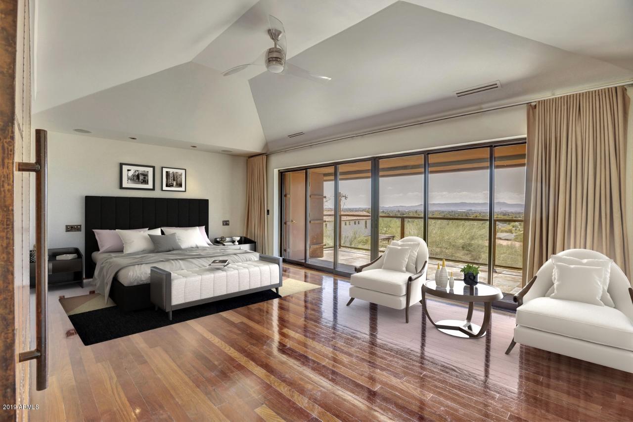 5401 East Wonderview Road Phoenix, AZ 85018 - Photo 6 of 58 Master bedroom with private balcony