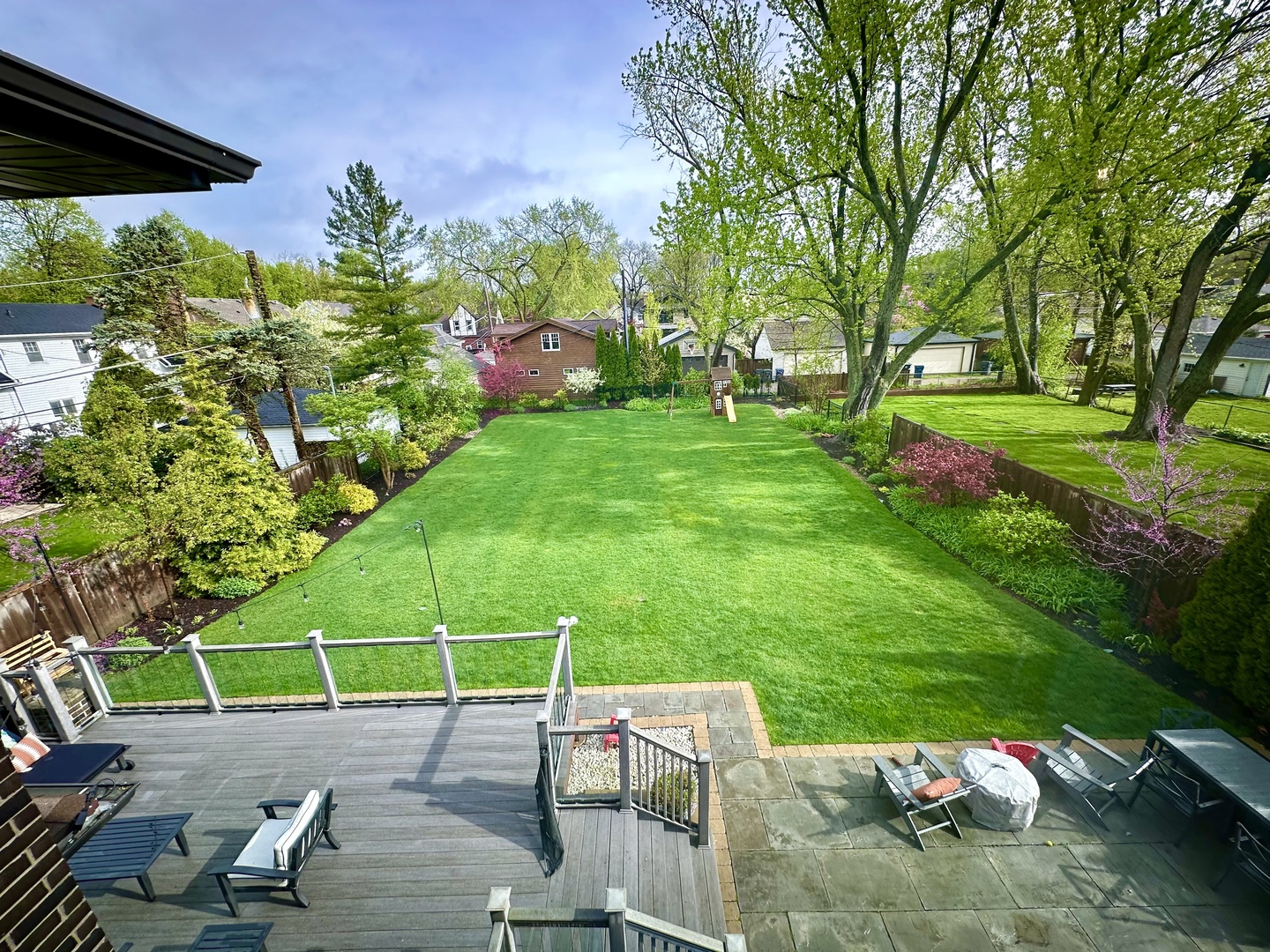 2921 Simpson Street Evanston, IL 60201 - Photo 21 of 27 a view of yard with swimming pool and green space
